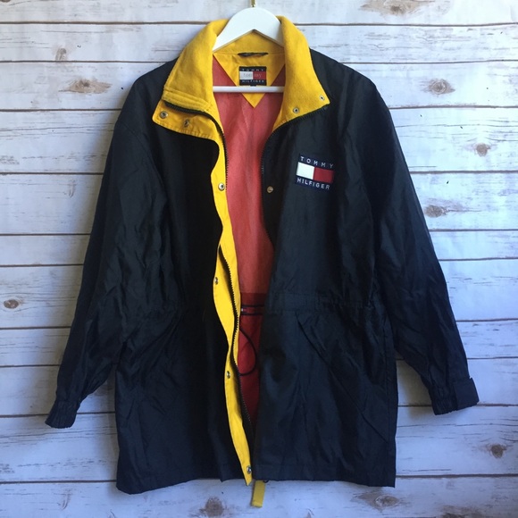Vintage 90s Tommy Hilfiger Block Windbreaker - Picture 2 of 8